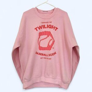 BugGirl Pink I Survived The Twilight Baseball Scene crewneck sweatshirt